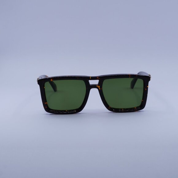 Off-White OERI13W STRATFORD 6055 Sunglasses Havana Square Frame, Green Lenses - Picture 3 of 9